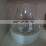 Fake Stone Candle Holder With Cylinder Glass thumbnail-4