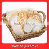 Wholesale Ratten Square Bin Professional Bath Set thumbnail-1