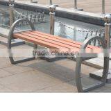 Wholesales Cast Aluminum Wooden Bench Without Backrest thumbnail-6