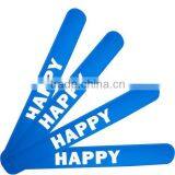 high quality HAPPY silicone slap wristbands bracelet