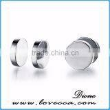 Newest Silver,black,gold Barbell Earrings Stainless Steel Jewelry for Men thumbnail-4