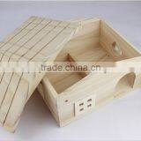 Wooden Bird Nest,decorated Wooden Bird House thumbnail-2