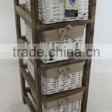 Living Room Furniture Baked Small Furniture Wicker Chest of Drawers thumbnail-3