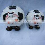 Hot Sale Ceramic Money Saving Bank With Cow Shape thumbnail-1