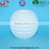 BSCI Audit Factory New Design Dimple Ball Shape White Ceramic Tea Light Holders thumbnail-3