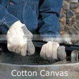 DDSAFETY 2017 White Polka Dot Garden Glove With Knitted Wrist Safety Glove thumbnail-2