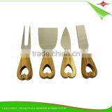 ZY-B9006 4pcs Wood Handle Cheese Knife Set Cheese Cutter Set Cheese Tools Set thumbnail-5