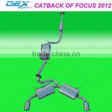 Tuning Racing Silencer Modiffied Stainless Steel 304 Muffler Exhaust Catback for FOCUS 2012 Performance Auto Parts thumbnail-1