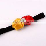 Rolled Handmade Rose Flower Headband Satin Flower Hair Band thumbnail-5