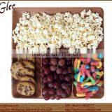 12" Square Tray With 4 Section Wooden Tray for Food thumbnail-2