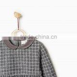 Latest Children Winter Plush Check Dress With Peter Pan Collar Design Children Girls Kids Clothes Garment 2016 HSD5797 thumbnail-4