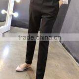 Customized Women Slim Skinny Pants Black Trousers thumbnail-2