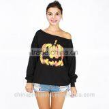 Long Sleeve Sweatshirts For Women Wholesale Women Off Shoulder Sweatshirt thumbnail-2