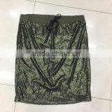 Ladies Yiwu Stock Garment Beaded Shining A-line Sexy Skirt thumbnail-1