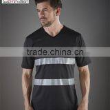 Hot Sale Safety Reflective V-neck t Shirt thumbnail-4
