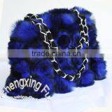 CX-H-13 Latest Fashion Design Ladies Genuine Rabbit Fur Hand Bag thumbnail-6