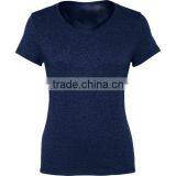 New Design Custom V-Neck Women t Shirt Printing thumbnail-3