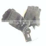 Double Layer Knitted Leather Gloves thumbnail-4
