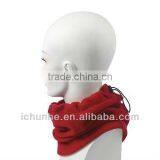 Soft,warm,windproof Gray Adult Fleece Neck Gaiter Scarf Factory thumbnail-5