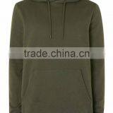 Plain Classic Fit Hoodie Khaki Army Green Oversized Men Sweat Shirts Custom Logo Design Clothings thumbnail-3