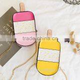 Bag 2017 Handbag Chain Girls Ice Cream Pattern Shoulder Long Strip Bag thumbnail-2
