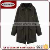 Winter Warm Men's Long Pollar Cotton Hoody Coat Padded Jacket Made In China