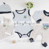 Fashion Color Grey Winter 4Pcs Long Sleeve Top and Romper Baby Clothing Set New Born Gift Set With Hanger Package 4BT1-14 thumbnail-2
