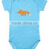 Unisex Applique Bee Summer Wear Short Sleeve Wholesale Pattern Custom Made Infant Cotton Baby Romper thumbnail-6