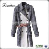 2014 2015 New Design Women Trench Coat Block Joint Custom Made Trench Coat thumbnail-1