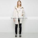 Runwaylover 5524 Europea Hot Sale White Denim Long Oversize Coat thumbnail-2