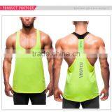 Wholesale Muscle Bodybuilding Gym Blank Workout Mens Vest Singlet thumbnail-3
