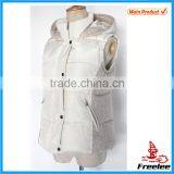 2015 White Womens Puffer Vest, Womens Waistcoat thumbnail-2