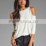 Classic Slub Open Shoulder Tee thumbnail-1