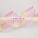 38mm Rainbow Sheer Ribbon Multi Color thumbnail-2