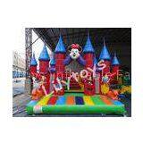 PVC Customized Commercial Inflatable Bouncers Rentals , Bounce Castle With Quadruple Stitched