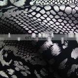 Winfar Textile Hot Sell 94% Polyester 6% Spandex Women Dress Python Silver Foil Scuba Print Knit Fabric thumbnail-2