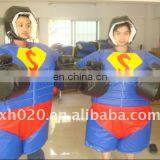 2012 Best sale crazy funny indoor or outdoor Superman sumo suits SU07
