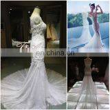 Complicated Handcraft Luxury Beaded Long Train Mermaid Corset Wedding Dress For 2016 thumbnail-1