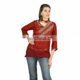 Women Ethnic Cotton Blouses and Dresses thumbnail-1