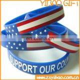 Wholesale printed Country Flag Silicone Wristband