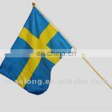 Cheap Printable Custom Logo Polyester Advertising Hand Flag