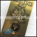 Gold Color Customized Design Metal Crafts Aluminum Wine Label With Cheap Price thumbnail-2