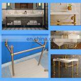 Brushed Nickle Leg Vanity for Suite Bathroom Design thumbnail-1