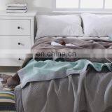 2020 Summer Luxury High Quality Organic Cotton Bed Linen Super Soft 4 Layers Double Jacquard Multi Size Cotton Summer Blanket thumbnail-7