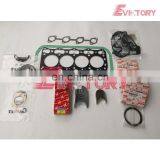 4LE2 Piston Ring + Full Engine Gasket Kit + Engine Bearing for Kobelco SK75 EXCAVATOR thumbnail-2