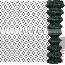 Green PVC Coated Chain Link Wire Mesh Fence