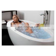 Factory Black Floor Standing Bath Shower Tub