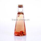 350ml Cone-shaped Glass Bottle With Cork for Ice Drink Wholesale thumbnail-1