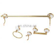 European Antique Bathroom Accessories Solid Copper Retro Bathroom Hardware Set For Bathroom Decoration thumbnail-5