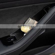 4pcs Car Door Handle Pocket Storage Box Organizer Container Holder Box for Tesla Model 3 Y 2017-2021 Interior Accessories thumbnail-3